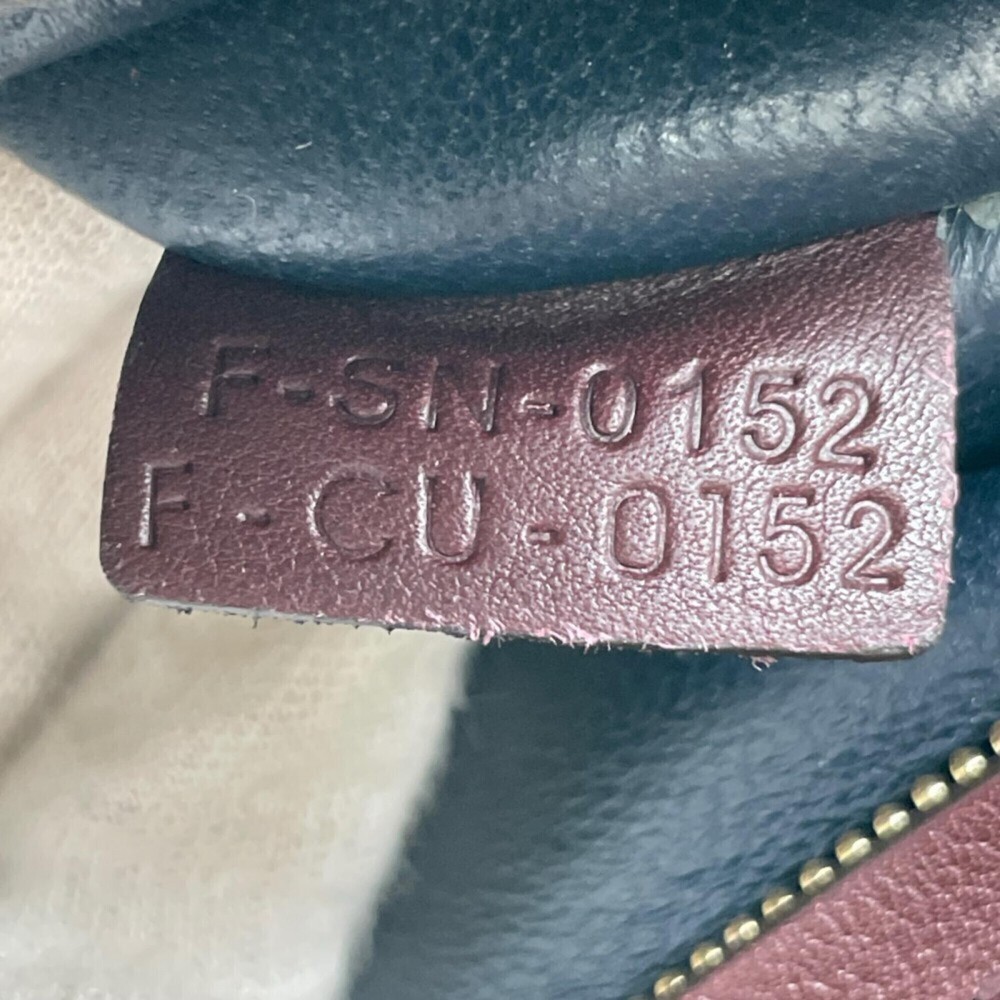 Celine handbag for women, CELINE F-SN-0152, leather, wine red, gold hardware. - Picture 16 of 16